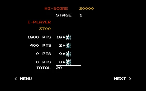 Battle City Stage 1 results screen